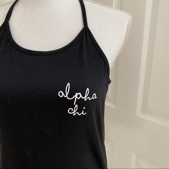 NWT Ali & Ariel Alpha Chi Halter Neck Top Lg - Picture 2 of 3